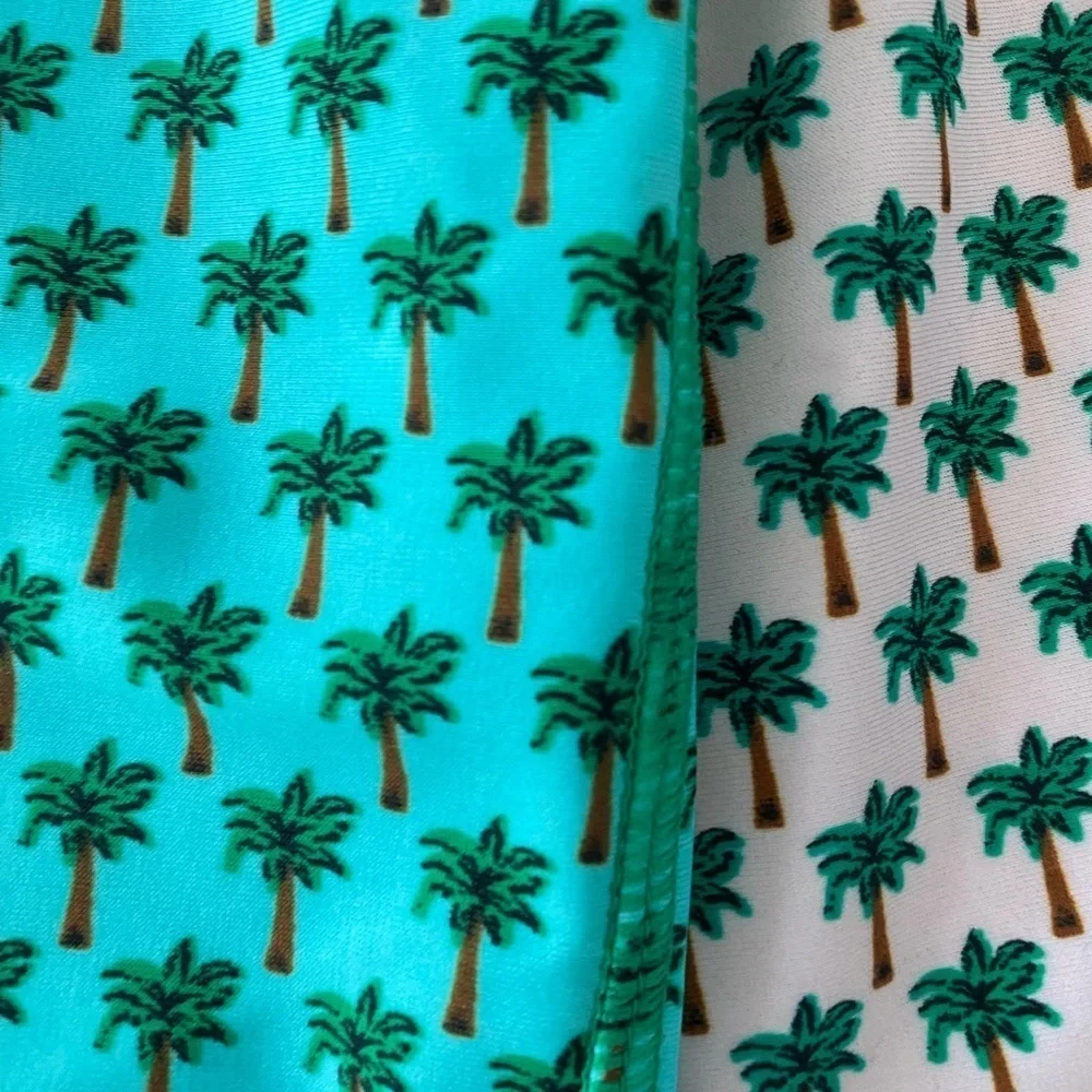 Submarine Dramaqueen Little Girls Long Sleeve Rash Guard & Bikini Palm Tree NWT